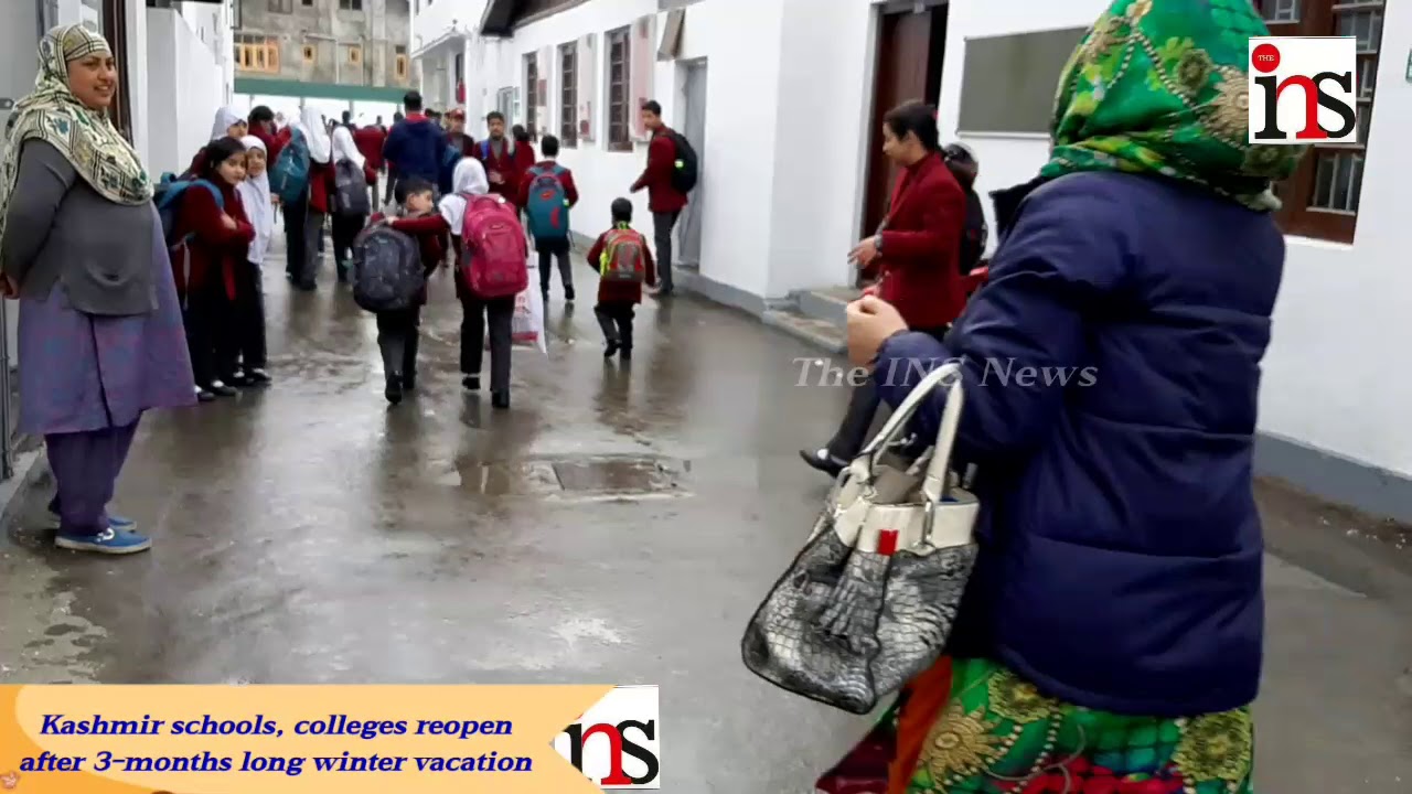 Kashmir schools, colleges reopen after 3-months long winter vacation..By Firdous Elahi