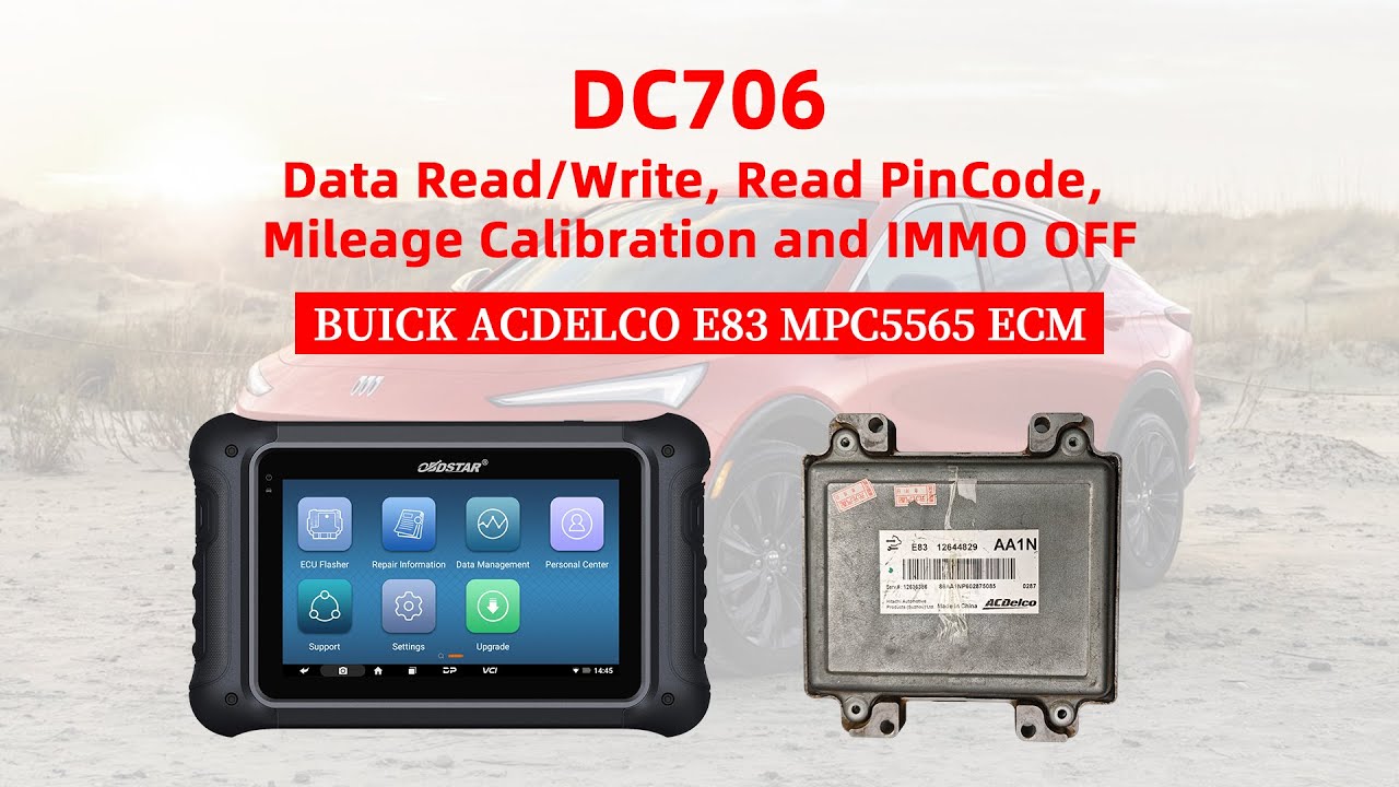 DC706-BUICK ACDELCO E83 MPC5565 ECU Cloning by Bench