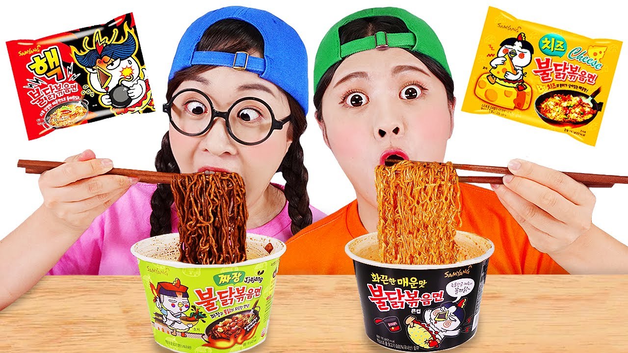 불닭볶음면 먹방 Mukbang Fire Spicy Noodle DONA 도나