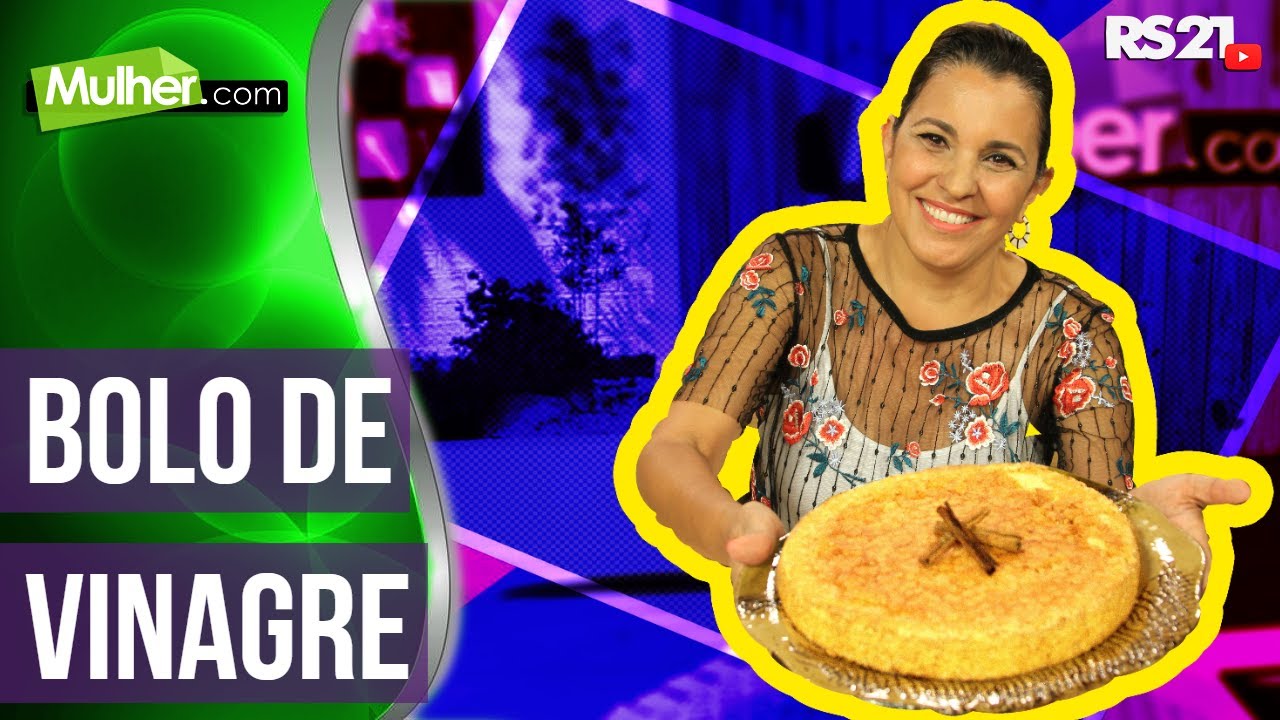 Aprenda a fazer bolo de vinagre | Mulher.com | 26/01/2022 | @RedeSeculo21