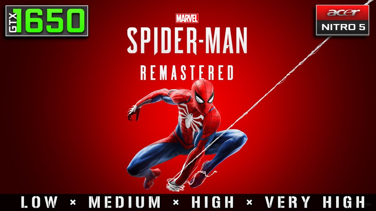 Marvel's Spider-Man Remastered - GTX 1650 Benchmark | Acer Nitro 5 Gaming Test | Ryzen 5 3550H