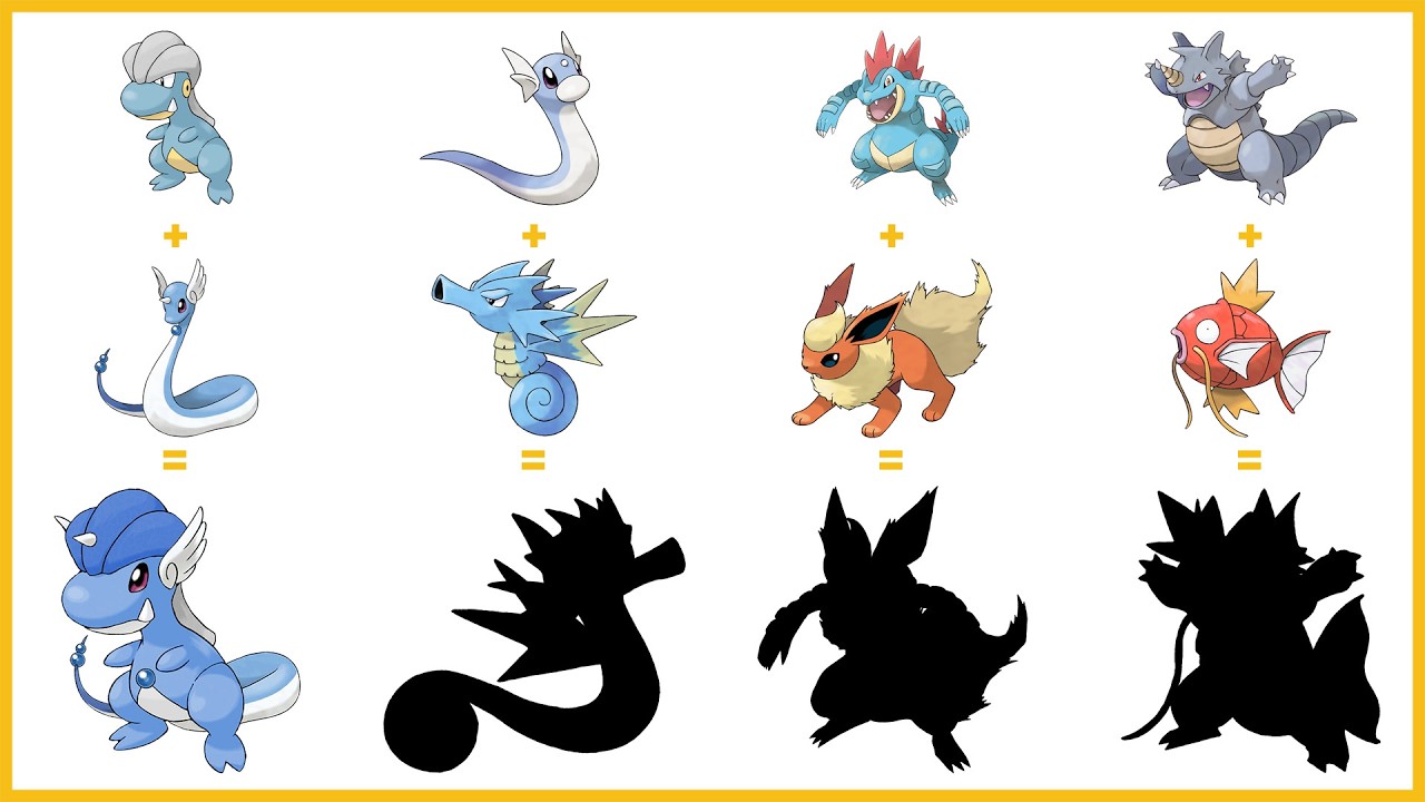 Pokemon Fusion Compilation #737 | Magikarp | Rhydon | Flareon | Feraligatr | Seadra | Dratini | Onix