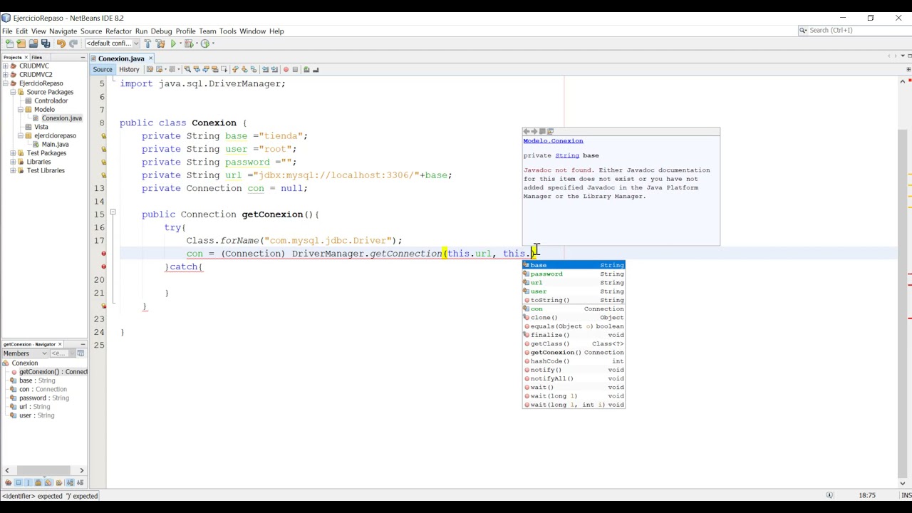 CRUD MVC con Java y MySQL