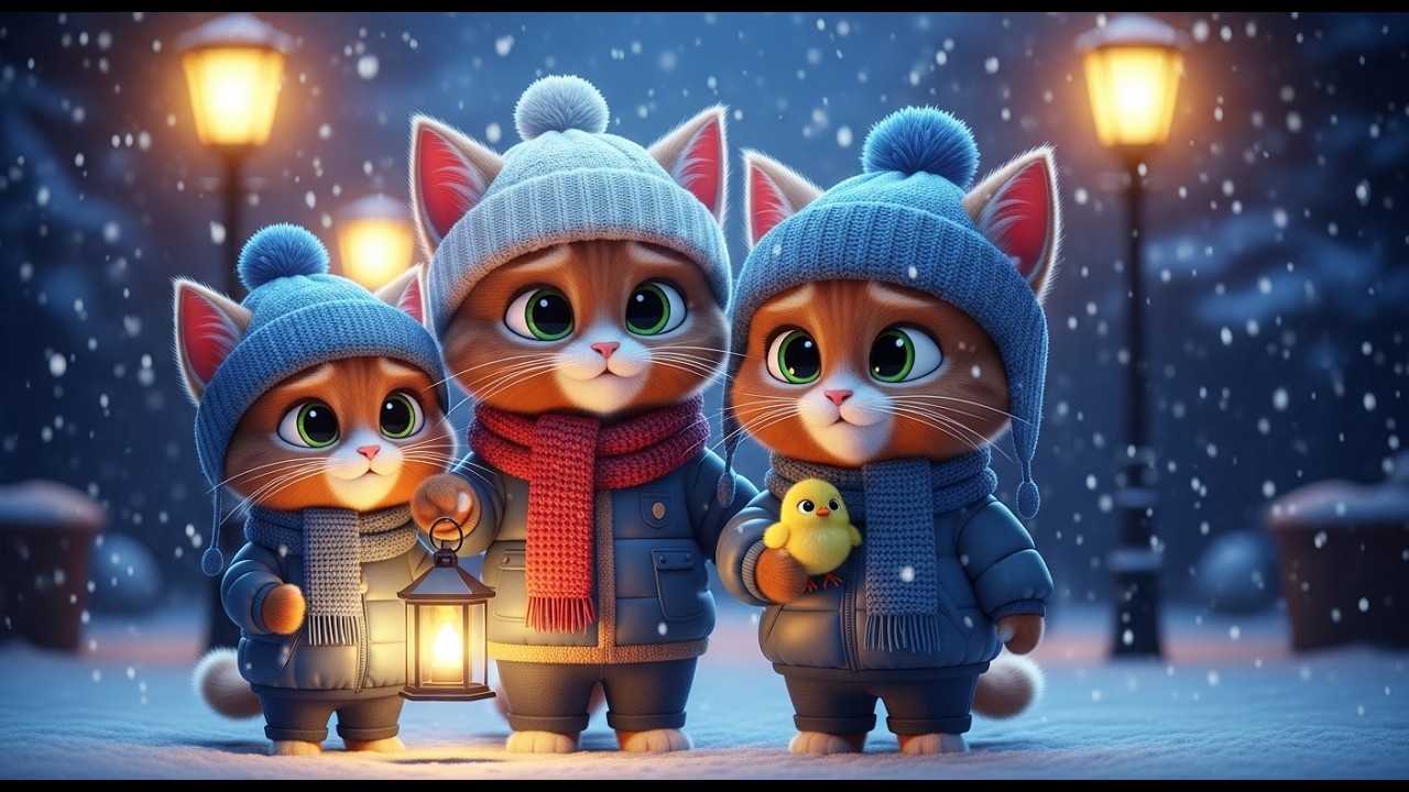 A Snowy Night of Love ❄️ The Sweetest Little Kitten Family You’ll Ever See 🐱💛