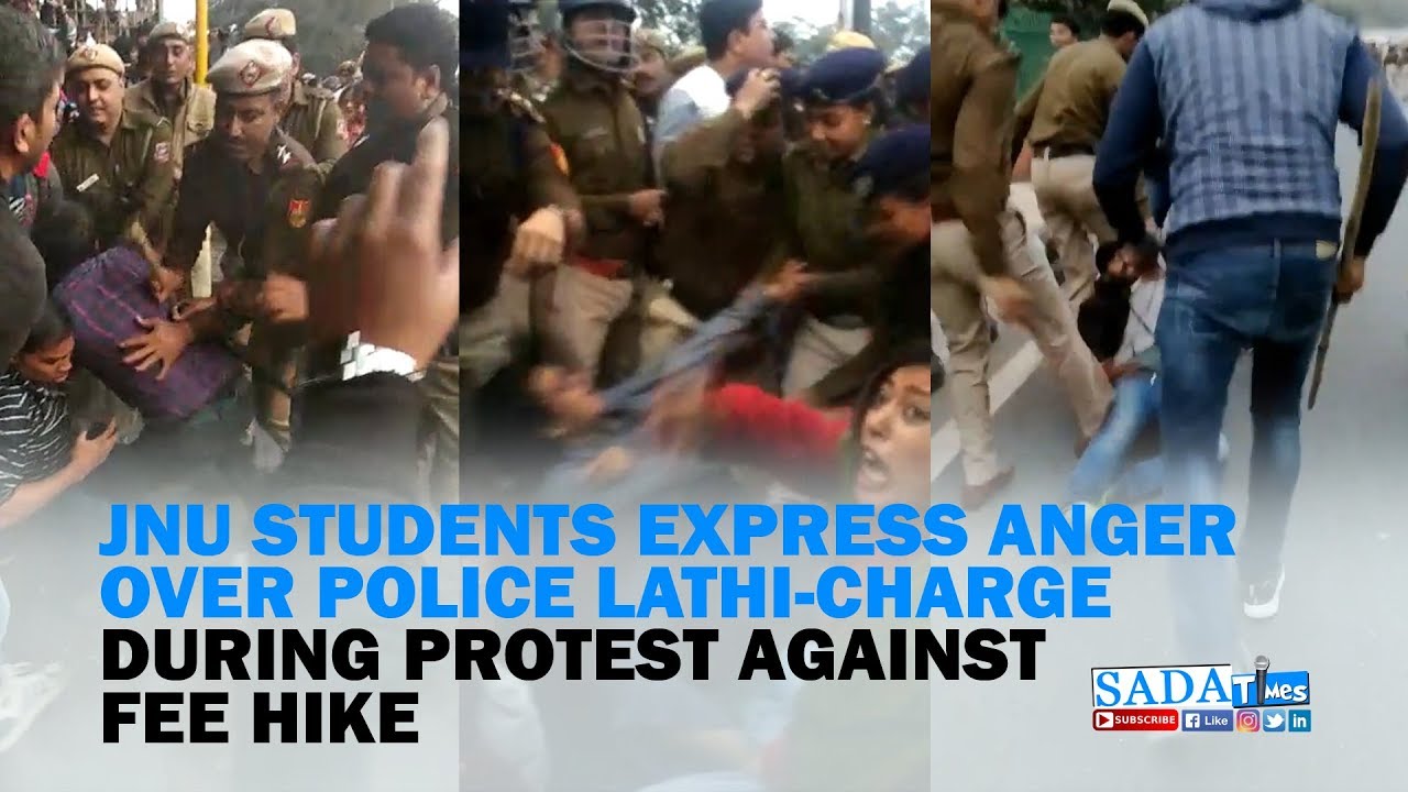 JNU Students Express Anger Over Police Lathi-charge During Protest against Fee Hike || SADAA Times