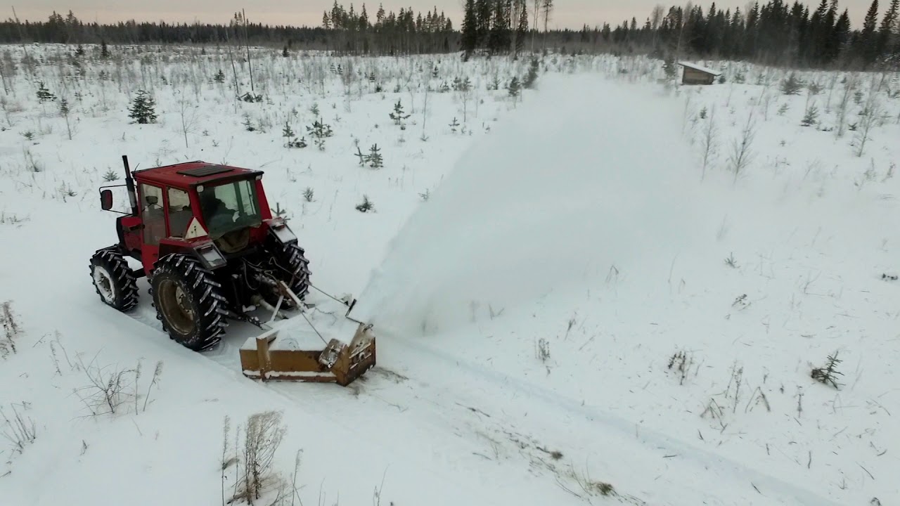 Valmet 505 snowblowing