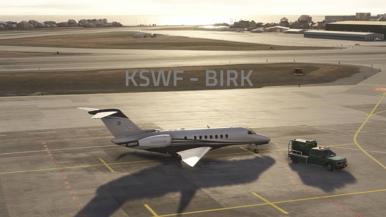 MSFS2024 CESSNA CITATION LONGITUDE | NEW YORK STEWART - REYKJAVIK | Full flight | [2K] KSWF - BIRK