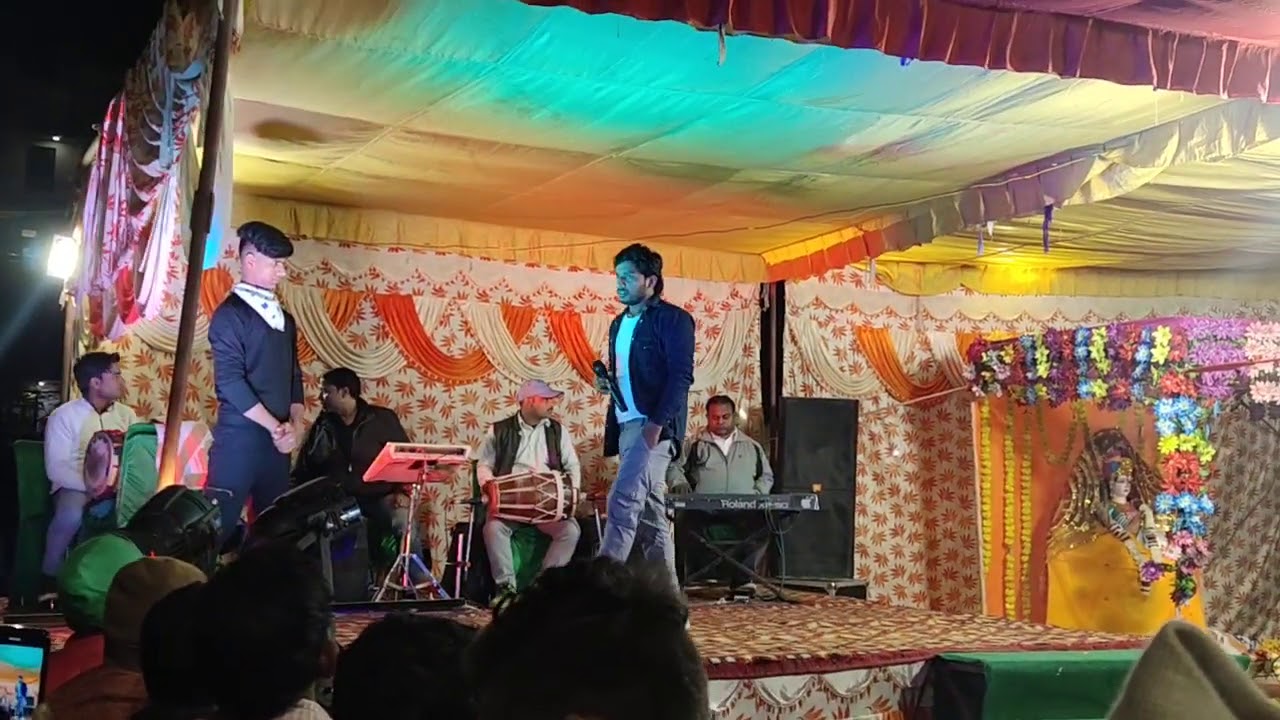 Sandeep darbhangiya stage show in Bihar darbhanga..
