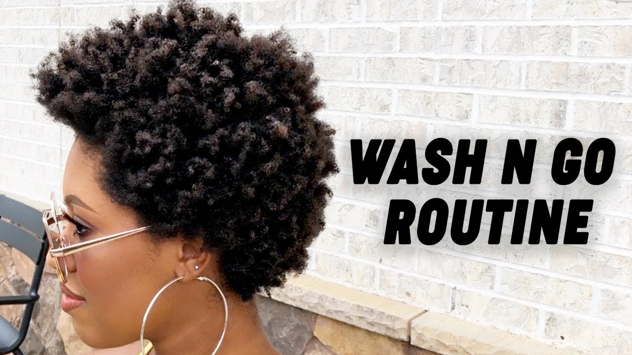 WASH N GO ROUTINE ON 4C NATURAL HAIR