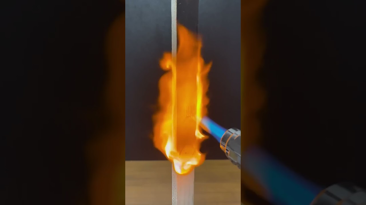 Fire Torch Vs wooden Board #shorts #youtube