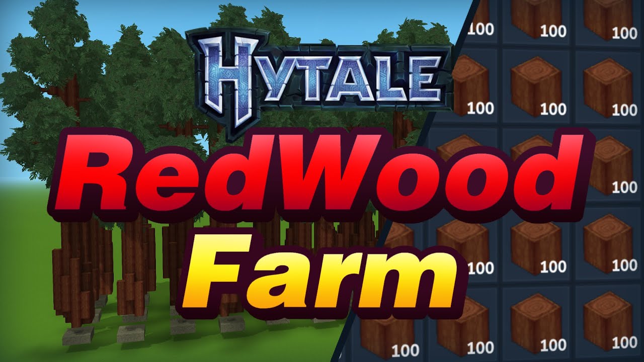Get Tons of Logs with This Redwood Farm - Hytale