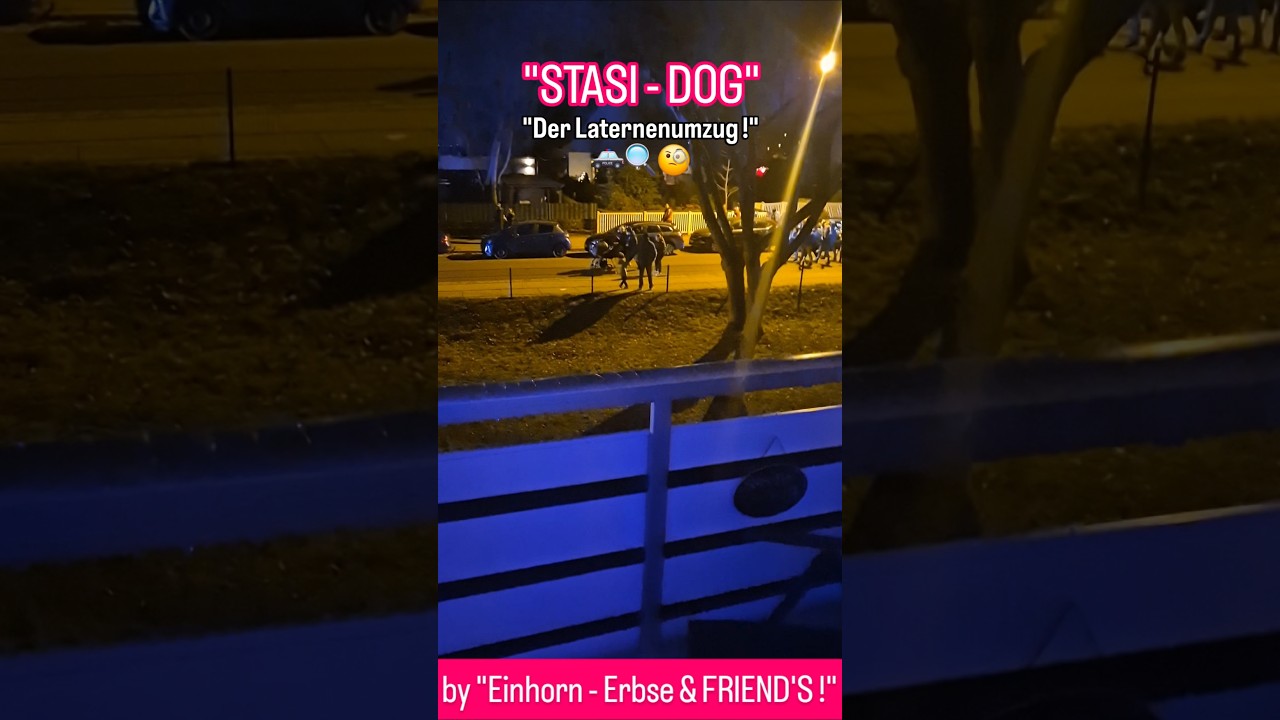 "STASI - DOG" 🚓🔍🧐 "Der Laternenumzug !" 28.11.2025  (Magdeburg, Sachsen - Anhalt 🌍📍)
