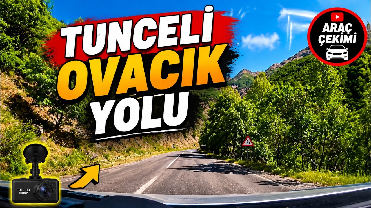 TUNCELİ OVACIK YOLU,YOL MANZARALARI MUNZUR ÇAYININ EŞLİK ETTİĞİ HARİKA YOL