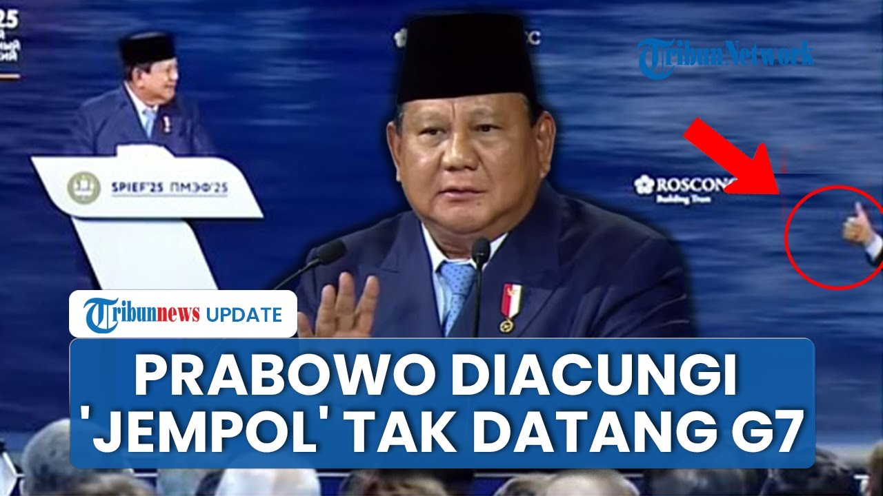 Klarifikasi Tak ke G7, Prabowo Dapat Acungan Jempol & Tepuk Tangan dari Putin di SPIEF 2025 Rusia