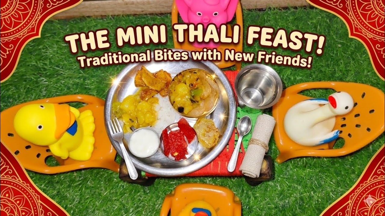 Miniature veg thali 90s tiny kitchen/lunch box packing ideas/#90stinykitchen 