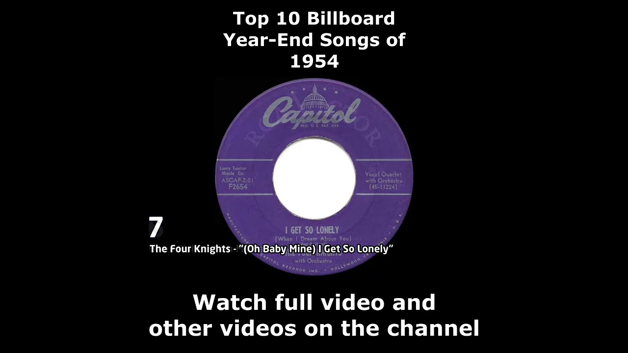 Top 10 Billboard Year-End Songs of 1954