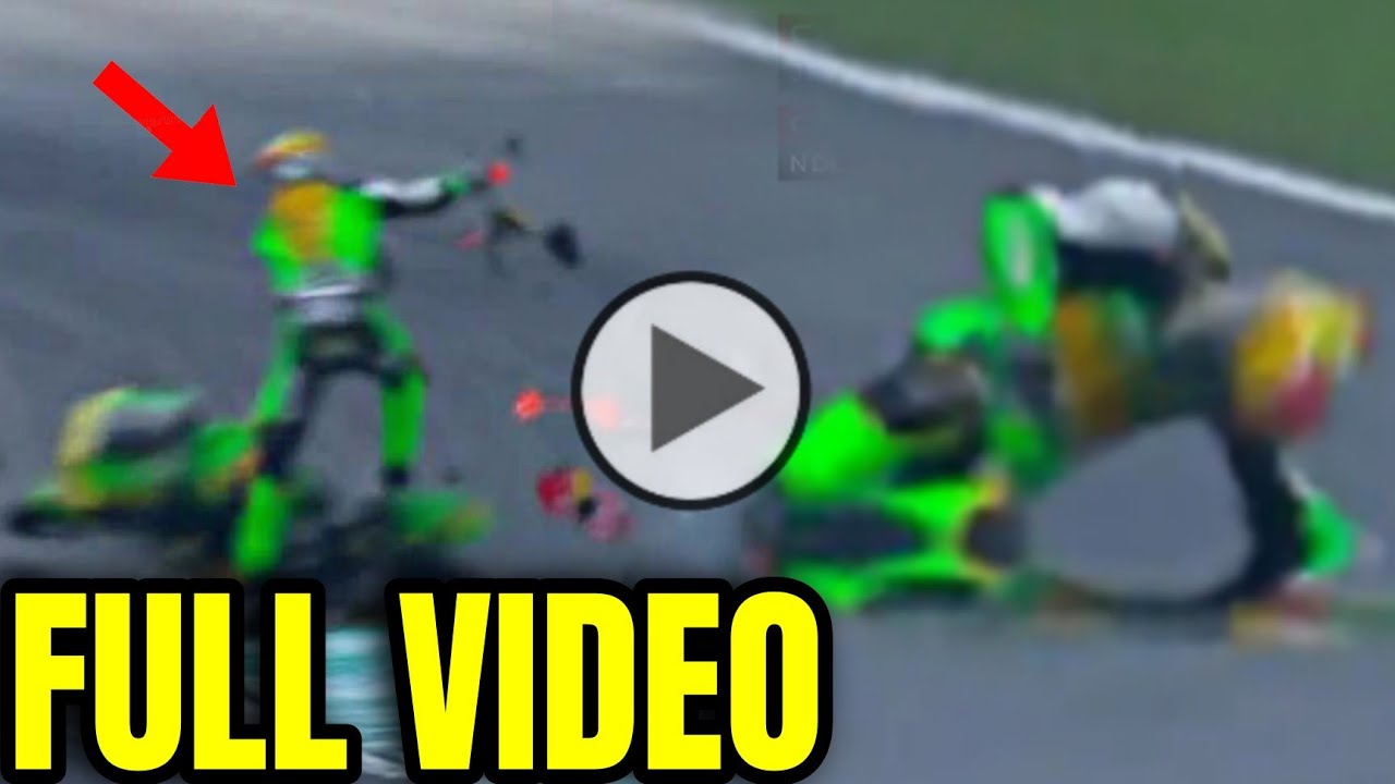 Jos&eacute; Antonio Rueda y Noah Dettwiler | evacuados en helic&oacute;ptero tras un espantoso accidente | Moto3