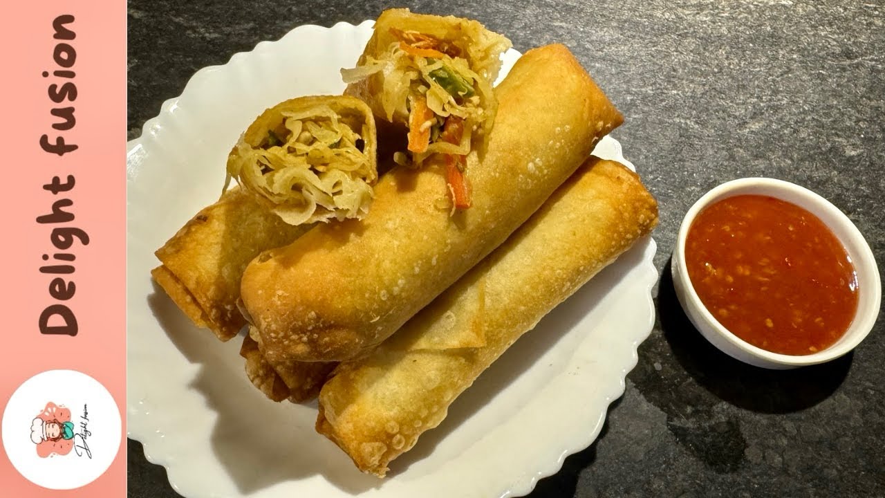 Crispy spring rolls recipe by delight fusion 😍 | make and freeze recipe 😋 | Ramadan special recipe