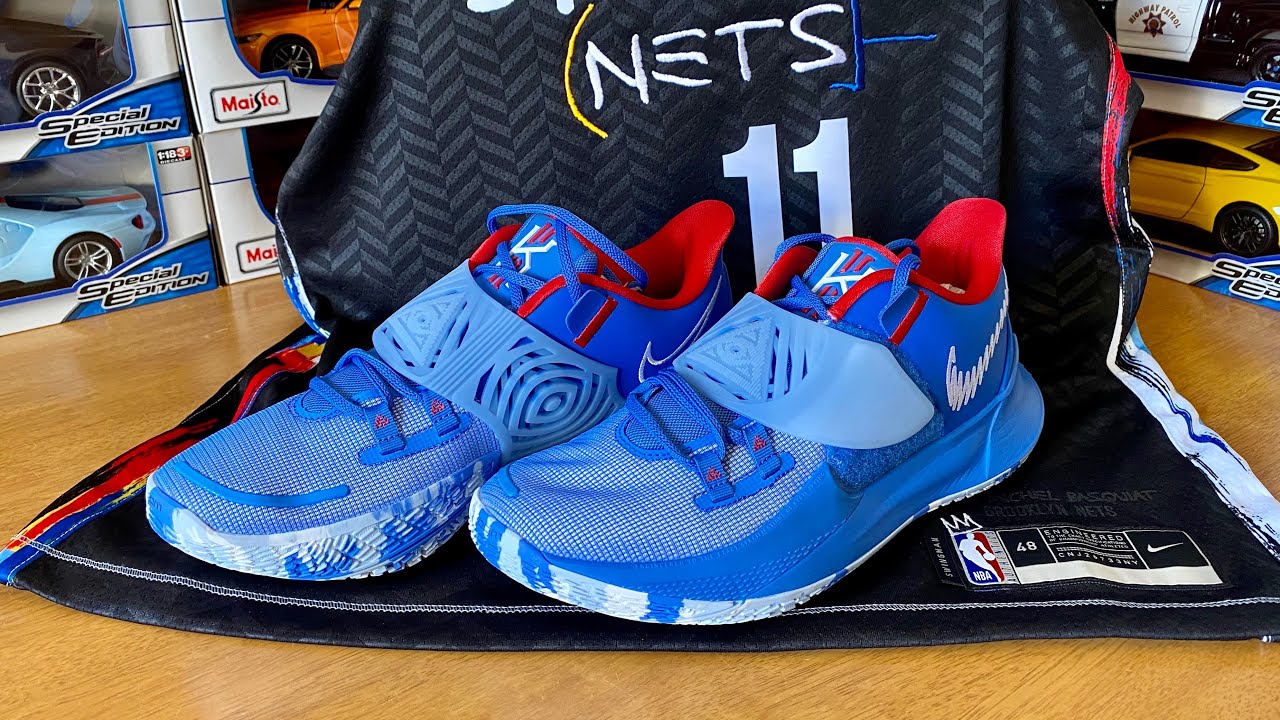 Nike Kyrie Low 3 &ldquo;New Jersey Nets&rdquo; (Pacific Blue/White) Unboxing - Style Code: CJ1286-400