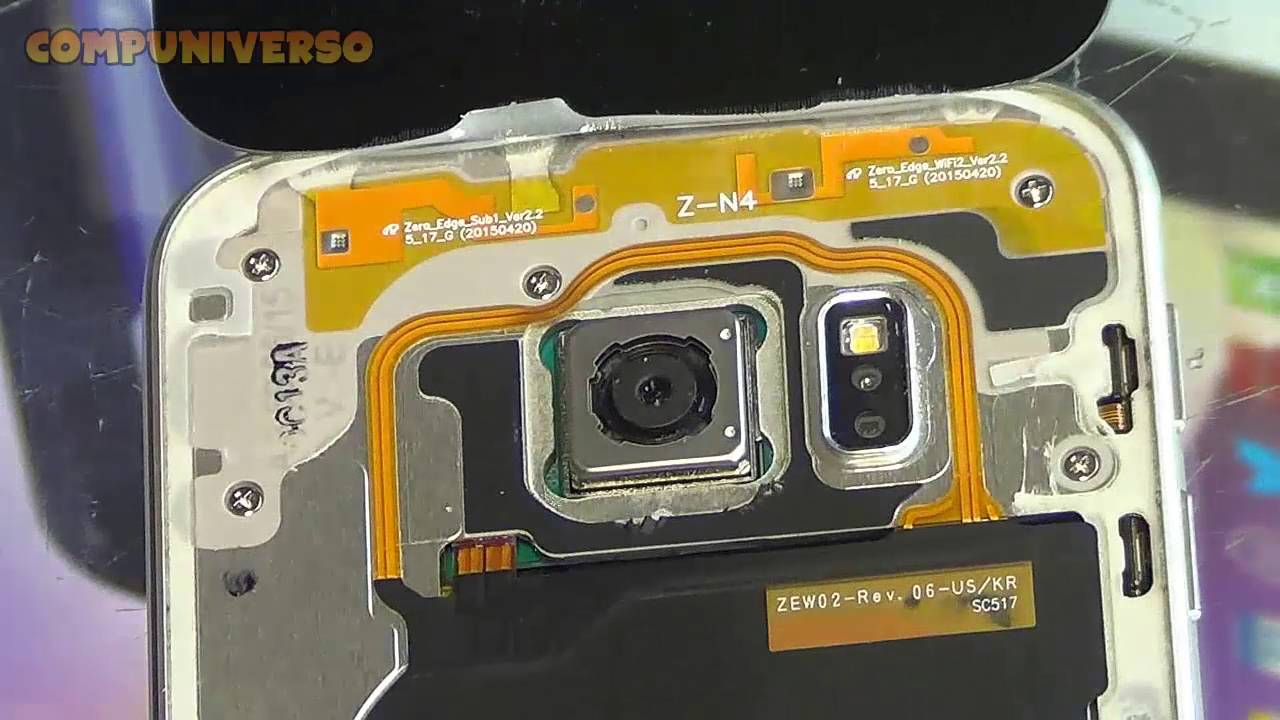 Galaxy S6 Edge cambio de base y lente de camara trasera