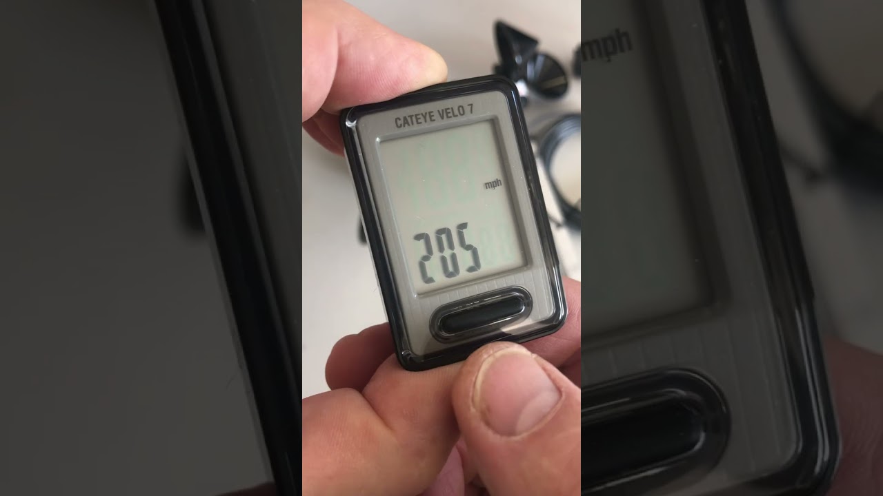 Setting the WS on a Cateye Velo7 for an Inspeed Anemometer