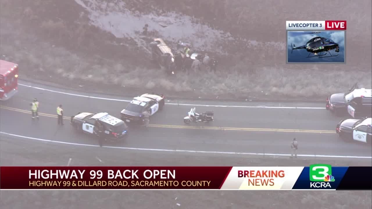Highway 99 traffic in Sacramento County congested due to police activity
