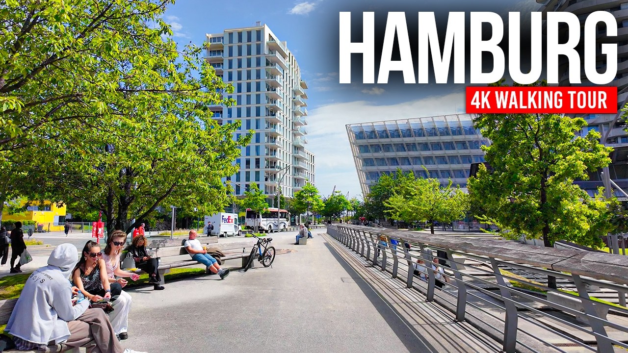 HAMBURG, Germany 🇩🇪 The Perfect Sunny Day | 4K Walking Tour