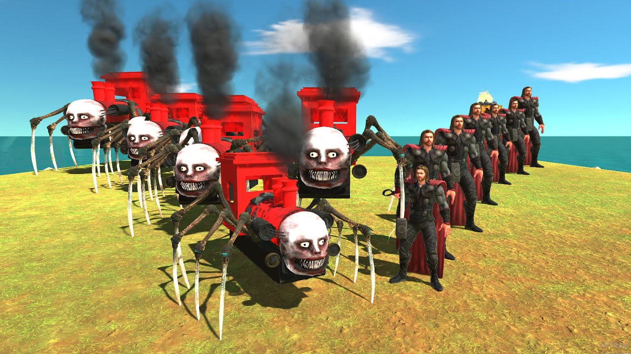 Evolved Thor vs Growing Cho Cho Charles   Animal Revolt Battle Simulator