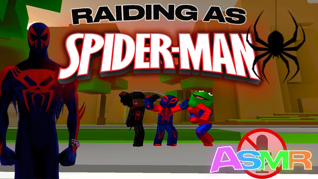 🕸️ Raiding as Spiderman in Da Hood + Keyboard ASMR 🕷️