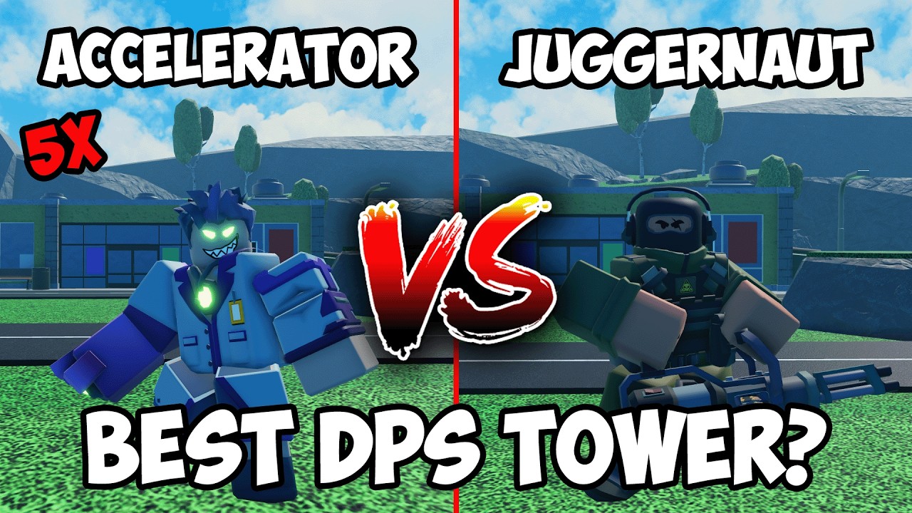 5 Accelerator vs Juggernaut WHO'S THE BEST DPS TOWER?