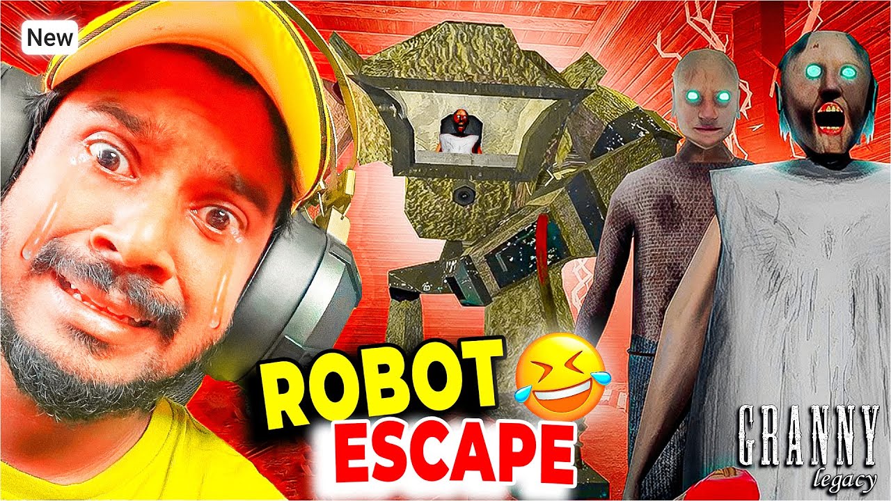 🛑 EPIC ROBOT ESCAPE 🤖 From GRANNY & GRANDPA 👵🏻👴🏻 | Granny Legacy Robot Escape (full game)