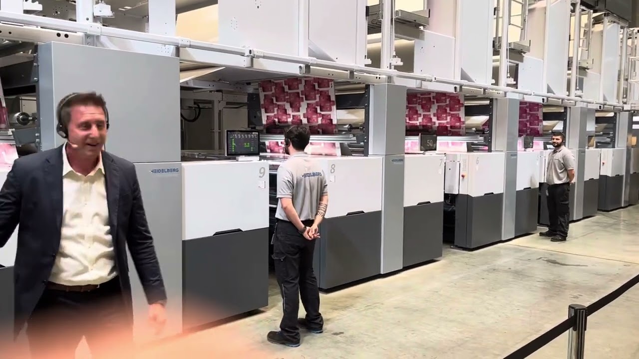 Drupa 2024 - Heidelberg Boardmaster Vorführung im Print Media Center Wiesloch