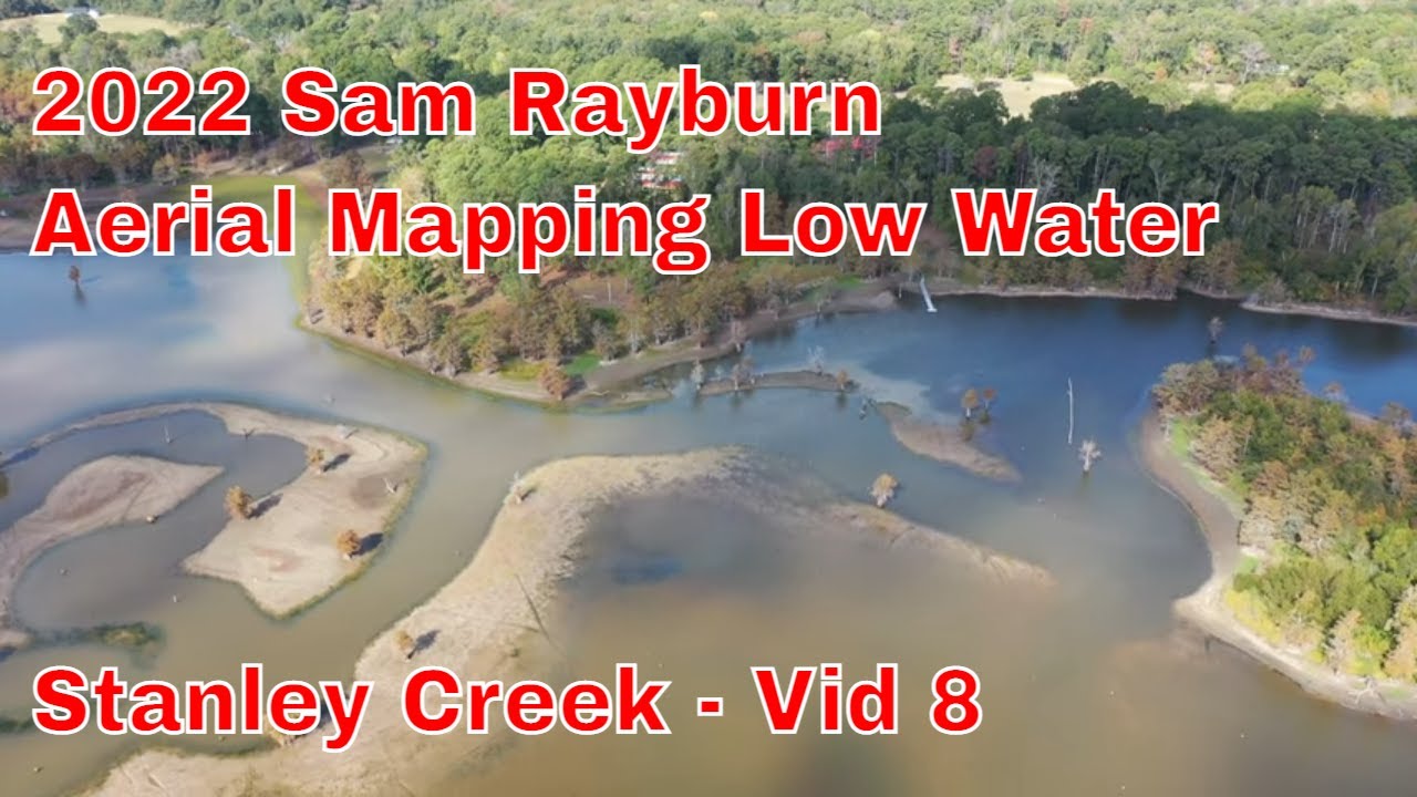 2022 Sam Rayburn Aerial Mapping Low Water - Stanley Creek Vid 8