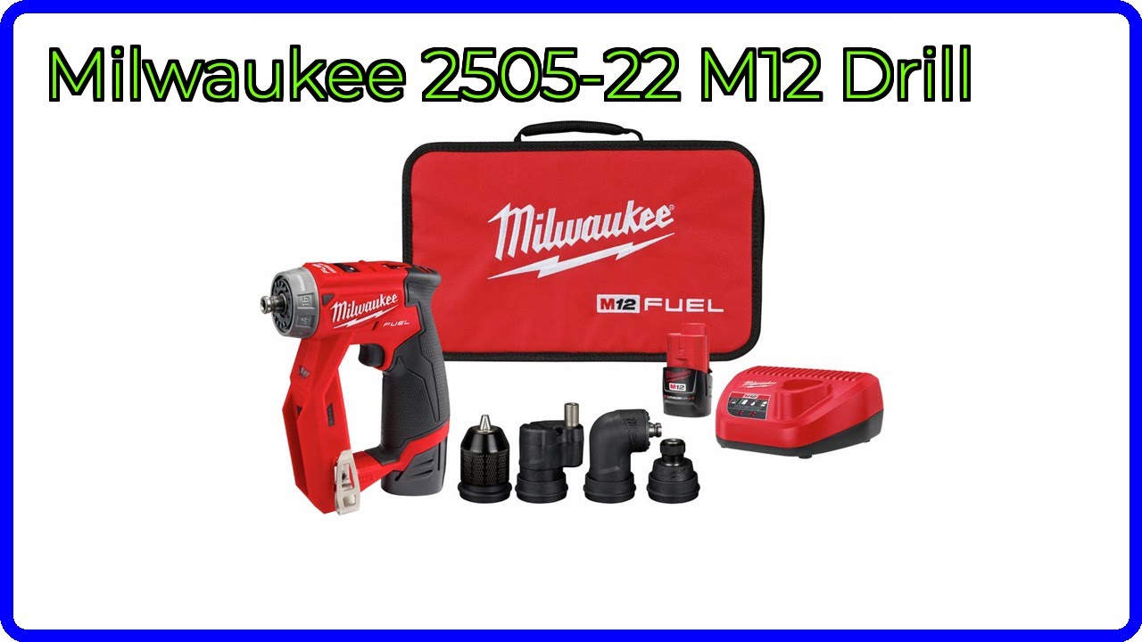 REVIEW (2025): Milwaukee 2505-22 M12 Drill. ESSENTIAL details.