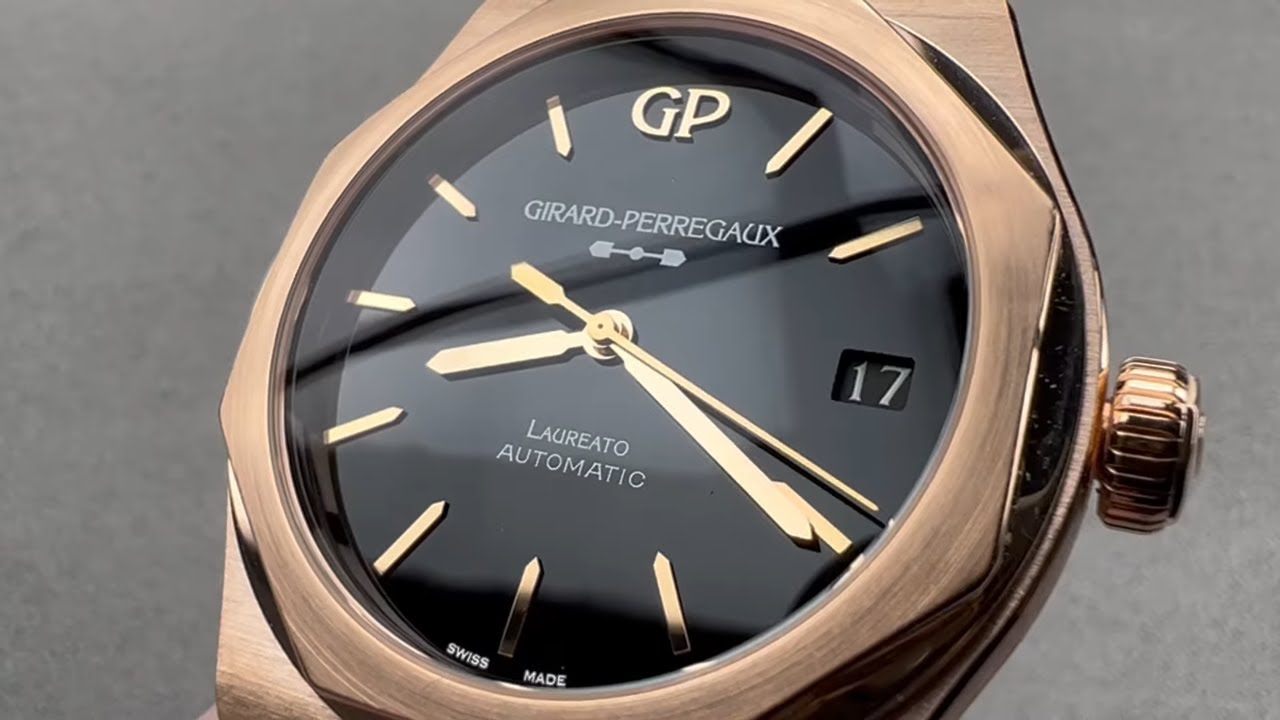 Girard-Perregaux Laureato Black ONYX Dial 81010-52-3118-1CM Girard-Perregaux Watch Review