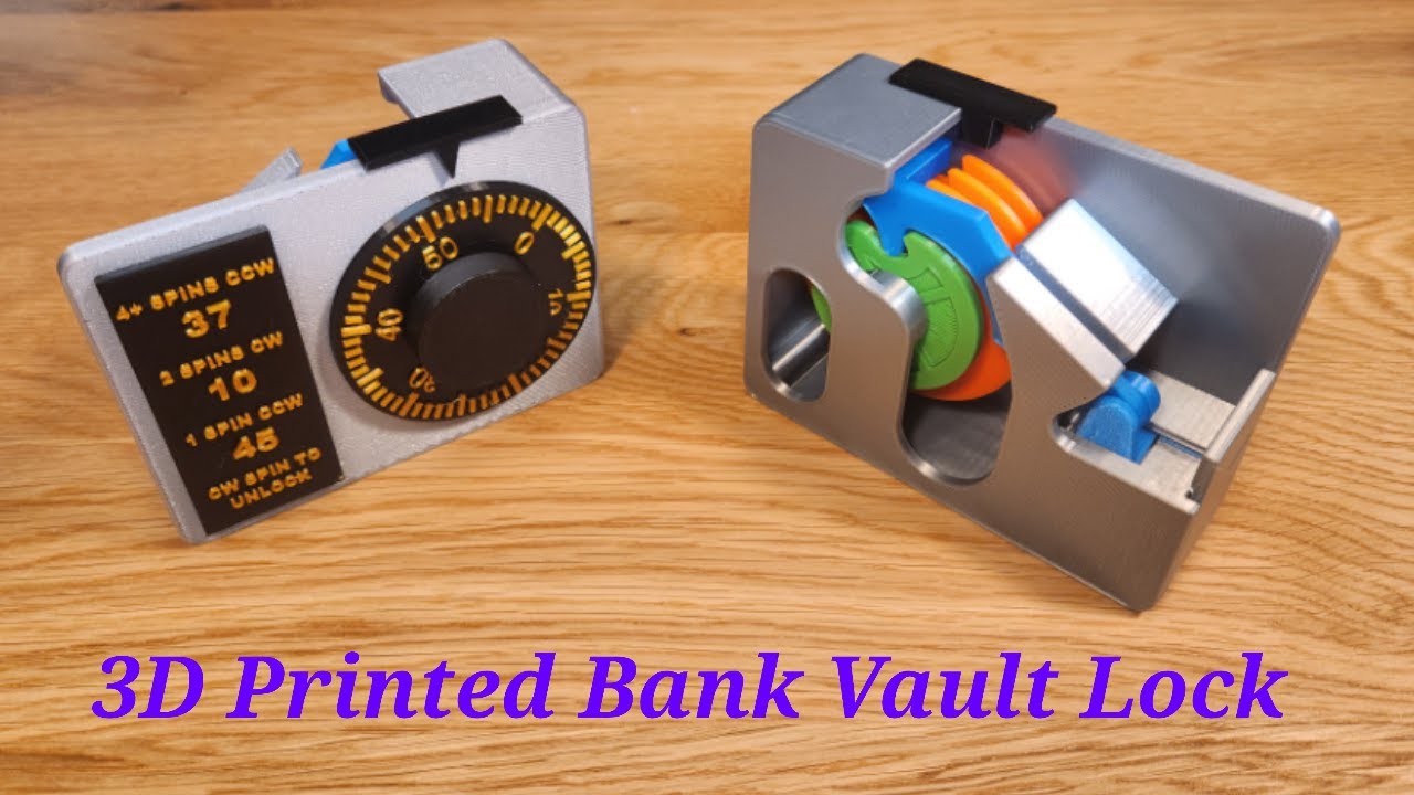 3D Printed Vault Combination Lock