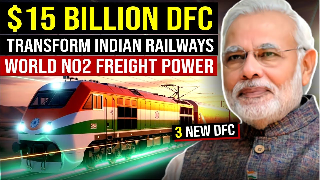 DFC makes INDIAN RAILWAYS World's No 2 Freight POWER | 3 New Upcoming Dedicated Freight Corridor