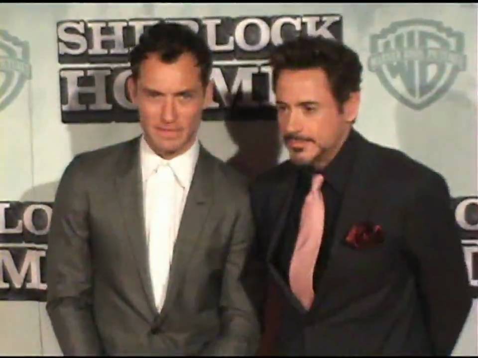 SHERLOCK HOLMES - Jude Law & Robert Downey Jr Premiere en Madrid