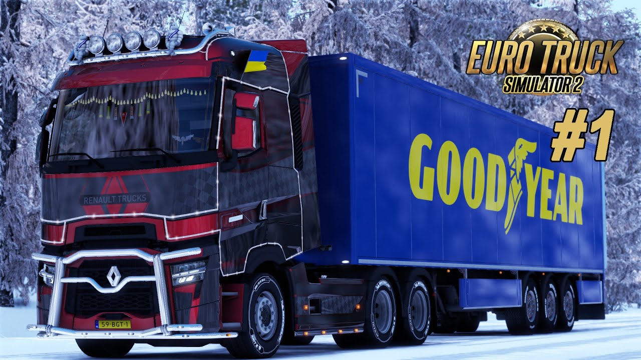 ETS 2 1.43 | Frosty Winter Mod | Дальняк по Европе #1 | Польша - Эстония