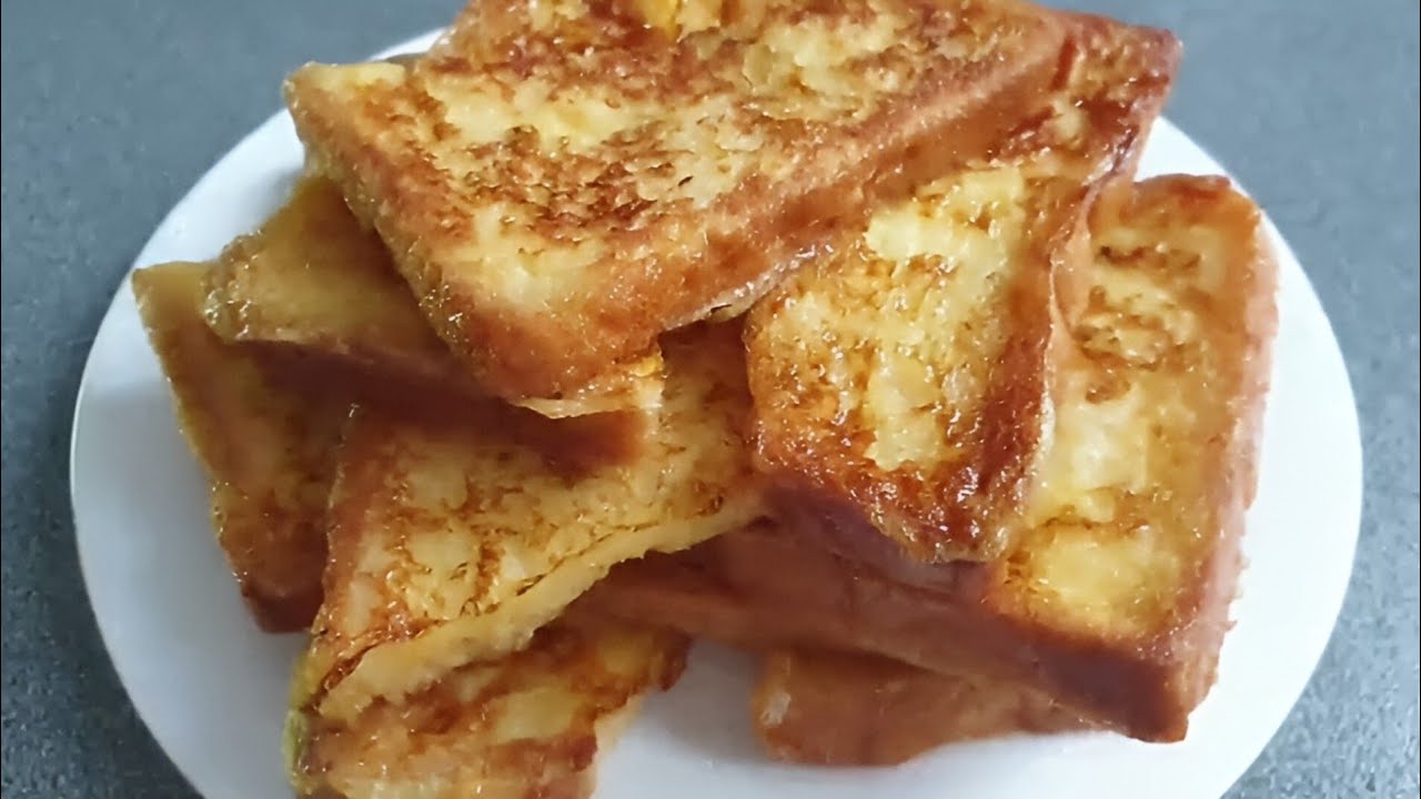 If you have toast, 2 eggs and milk at home, you can make a delicious breakfast. French toast recipe 