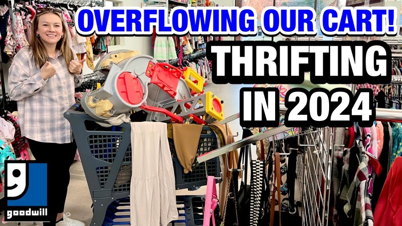 I’M BACK! WITH A FULL CART! THRIFTING IN GOODWILL TODAY! THRIFT WITH ME & MEGA THRIFT SHOPPING HAUL