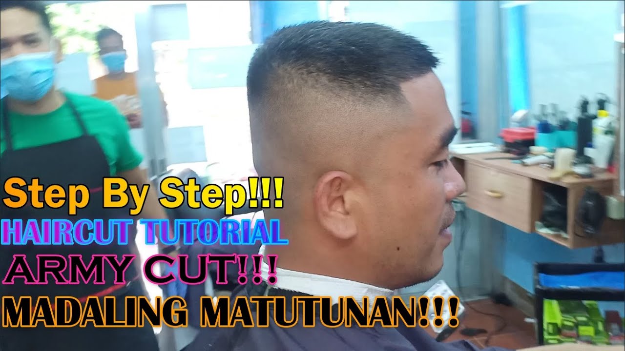 STEP BY STEP l ARMY CUT l TAGALOG HAIRCUT TUTORIAL l MADALING MATUTUNAN