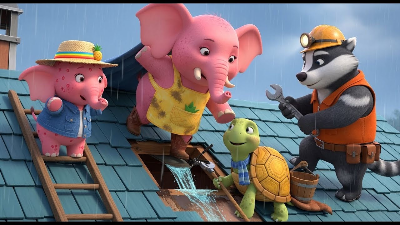 Real Farm Elephant 💛🦝 ¡MAPACHE QUEDA COLGANDO AL REVÉS! ¡Sweetie pone demasiadas trampas y una se