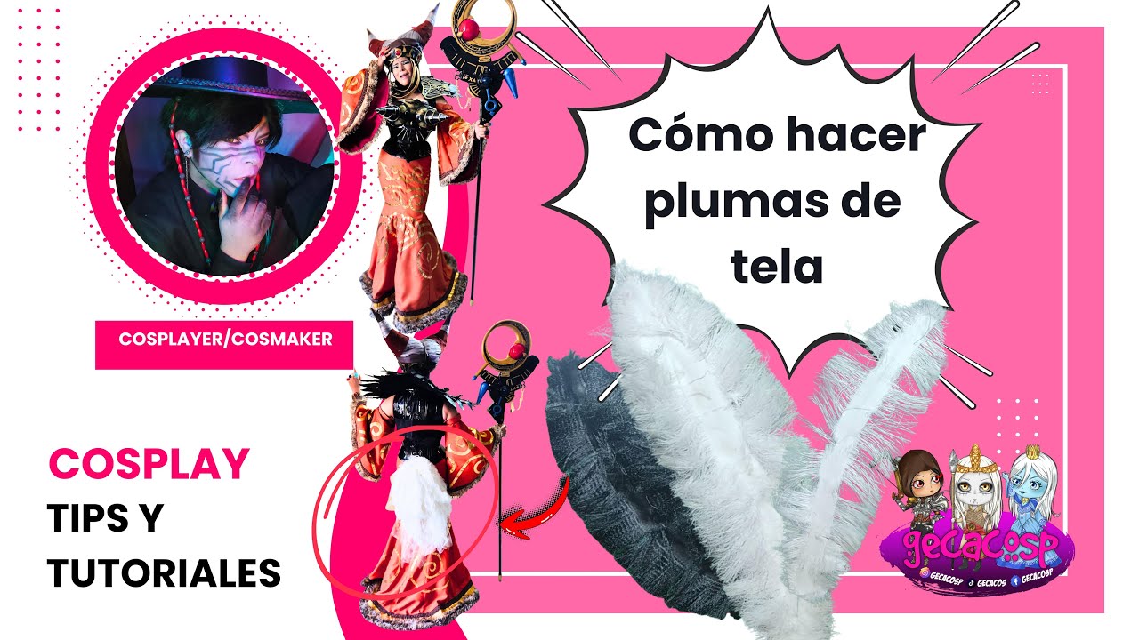 Como hacer plumas  de tela para  tu  Cosplay