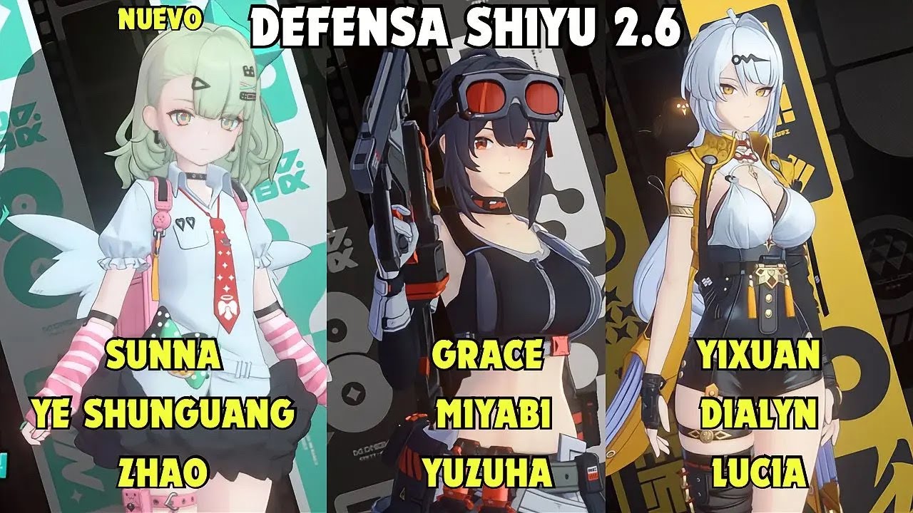 NEW Shiyu Defense ZZZ / Sunna Ye Shunguang  x Grace Miyabi x Yixuan Dialyn/ Zenless Zone Zero 2.6