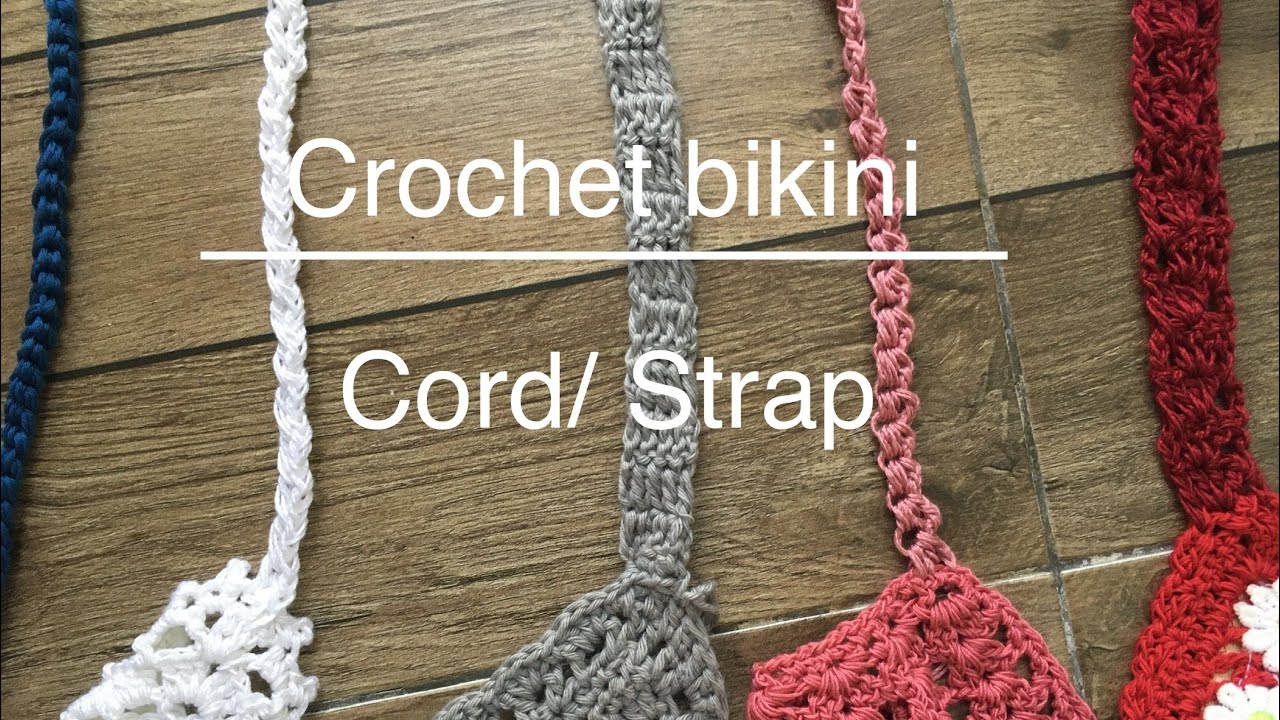 (Eng)สายผูกบิกินี่โครเชต์/Crochet Bikini Cord/Strap