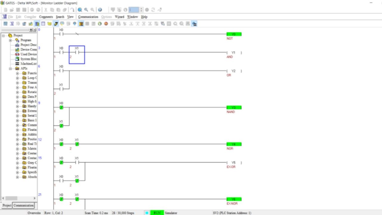 DELTA PLC PROGRAMMING | WPL SOFT | LOGIC GATES