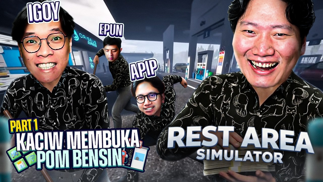 KACIW MEMBUKA POM BENSIN - Rest Area Simulator Indonesia #1