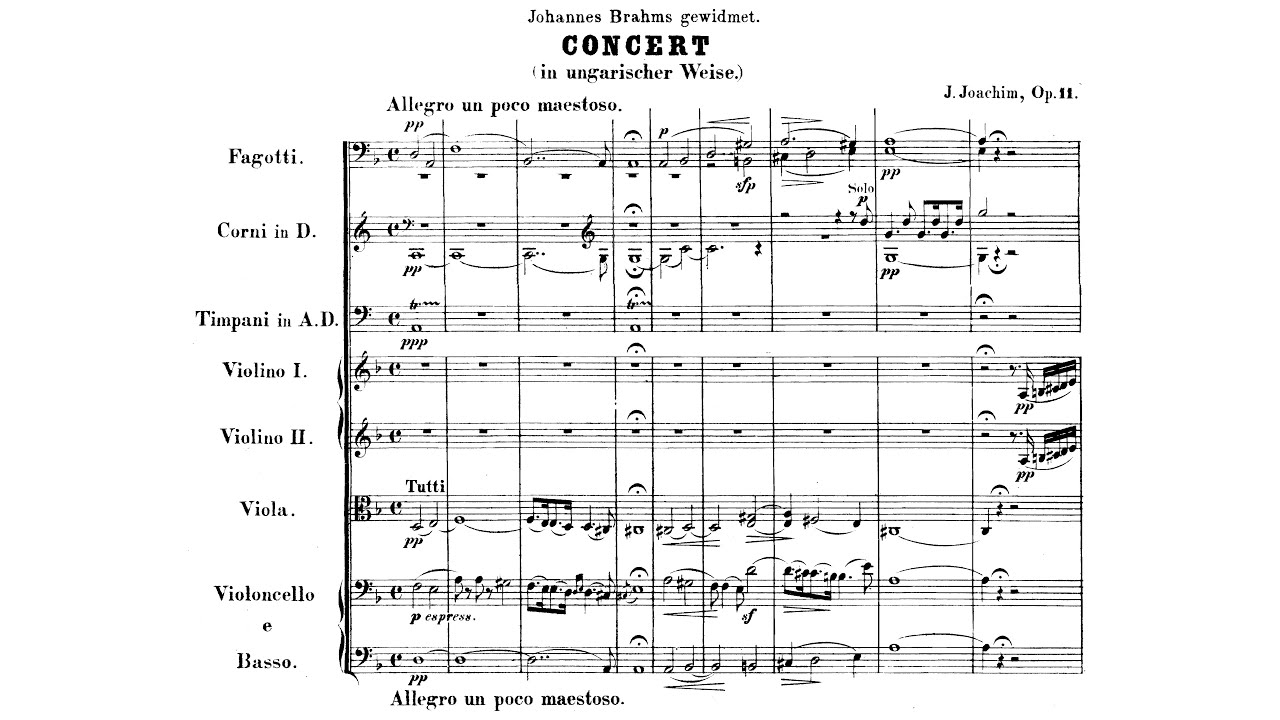 [Full Score] Joseph Joachim - Violin Concerto No. 2 