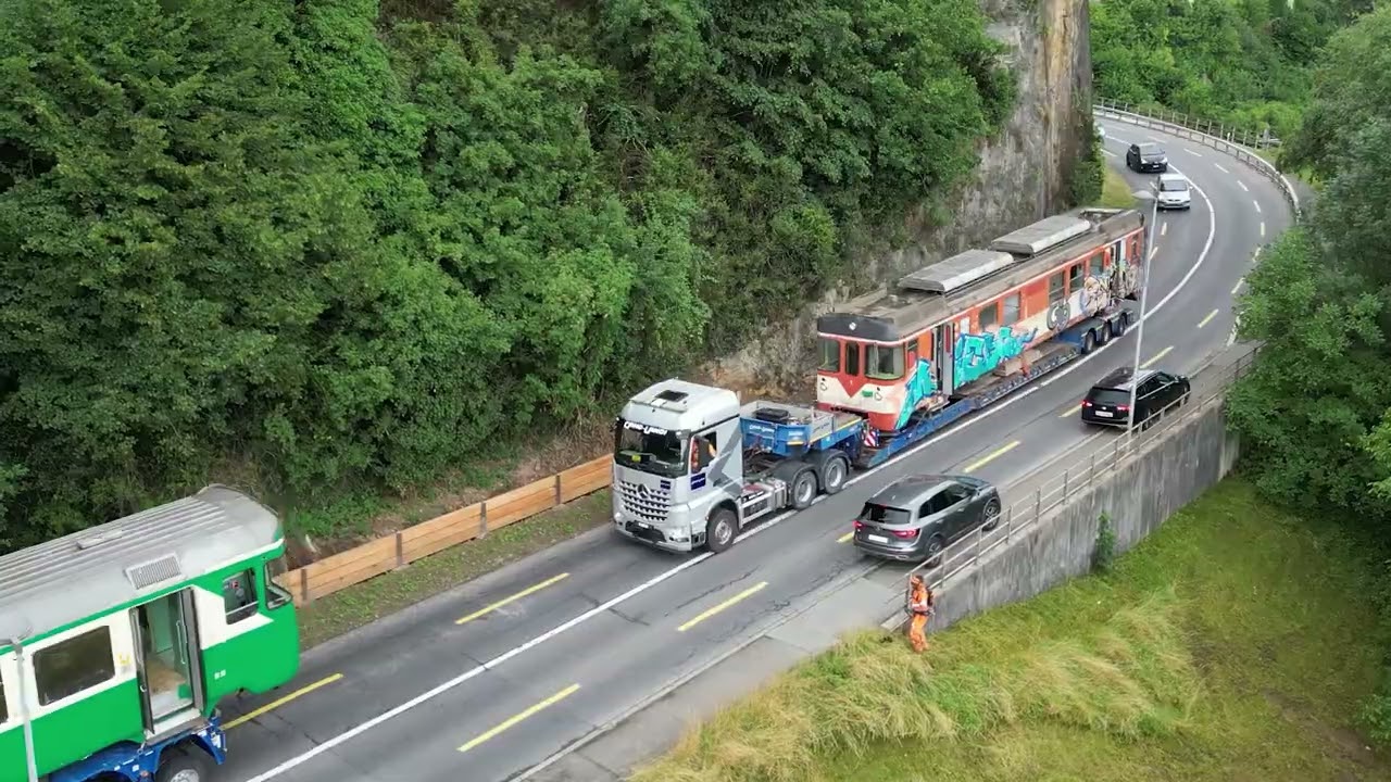 Transport des wagons de MBC